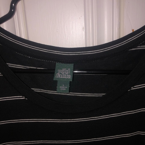 Simple black and white stripped tee shirt dress! - Picture 3 of 3